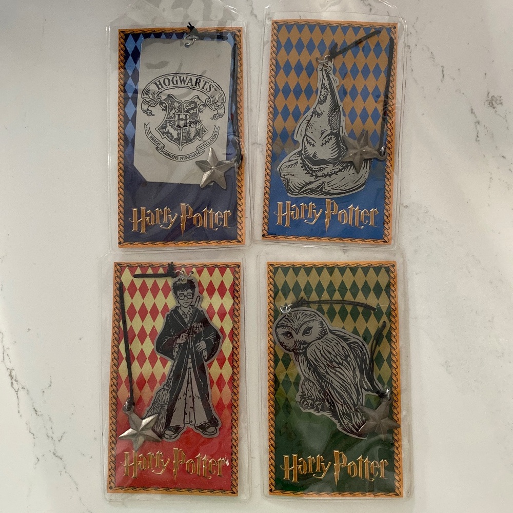 4 Harry Potter metal bookmarks
